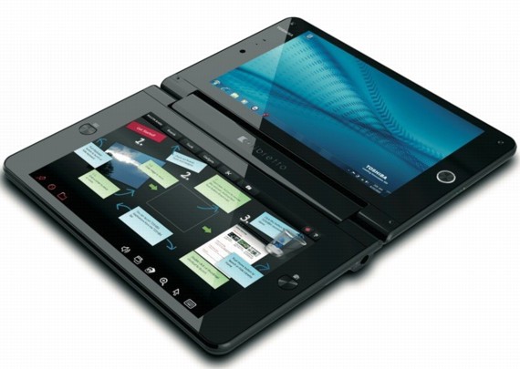  Tertemiz çiziksiz Toshiba Libretto DualScreen Tablet win 7-8