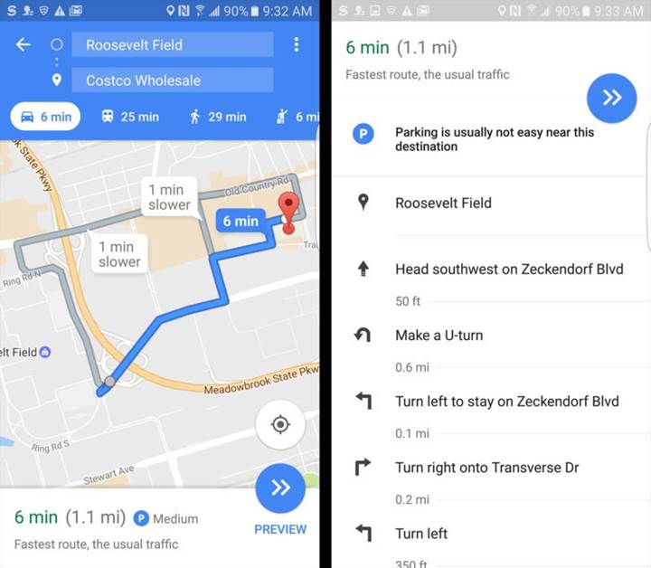 Google Haritalar artık uygun park yerlerini gösterecek