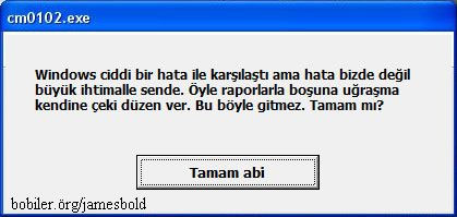  Windows sapıtırsa ne olur? SÜPER :)