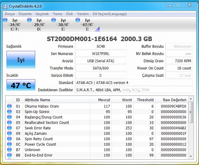  Samsung D3 Station 2TB 3.5' USB 3.0 Harici Disk İnceleme & Yardımlaşma