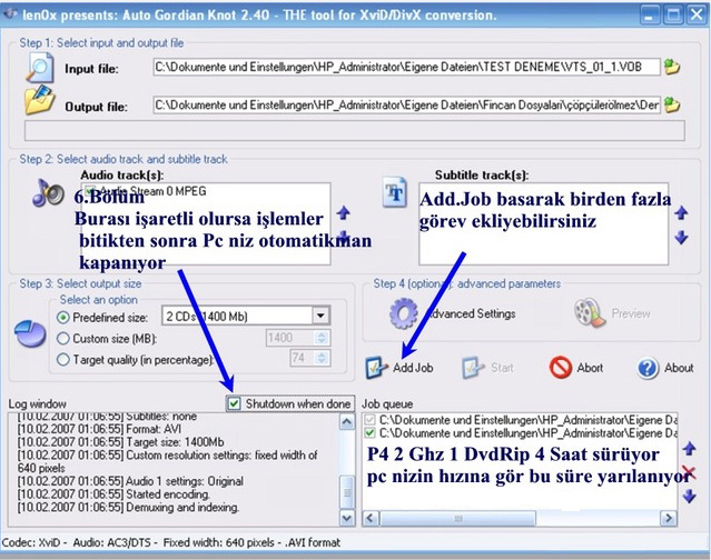  Kolayca Kaliteli DVDrip oluşturmak için AutoGK + DVD Decrypter