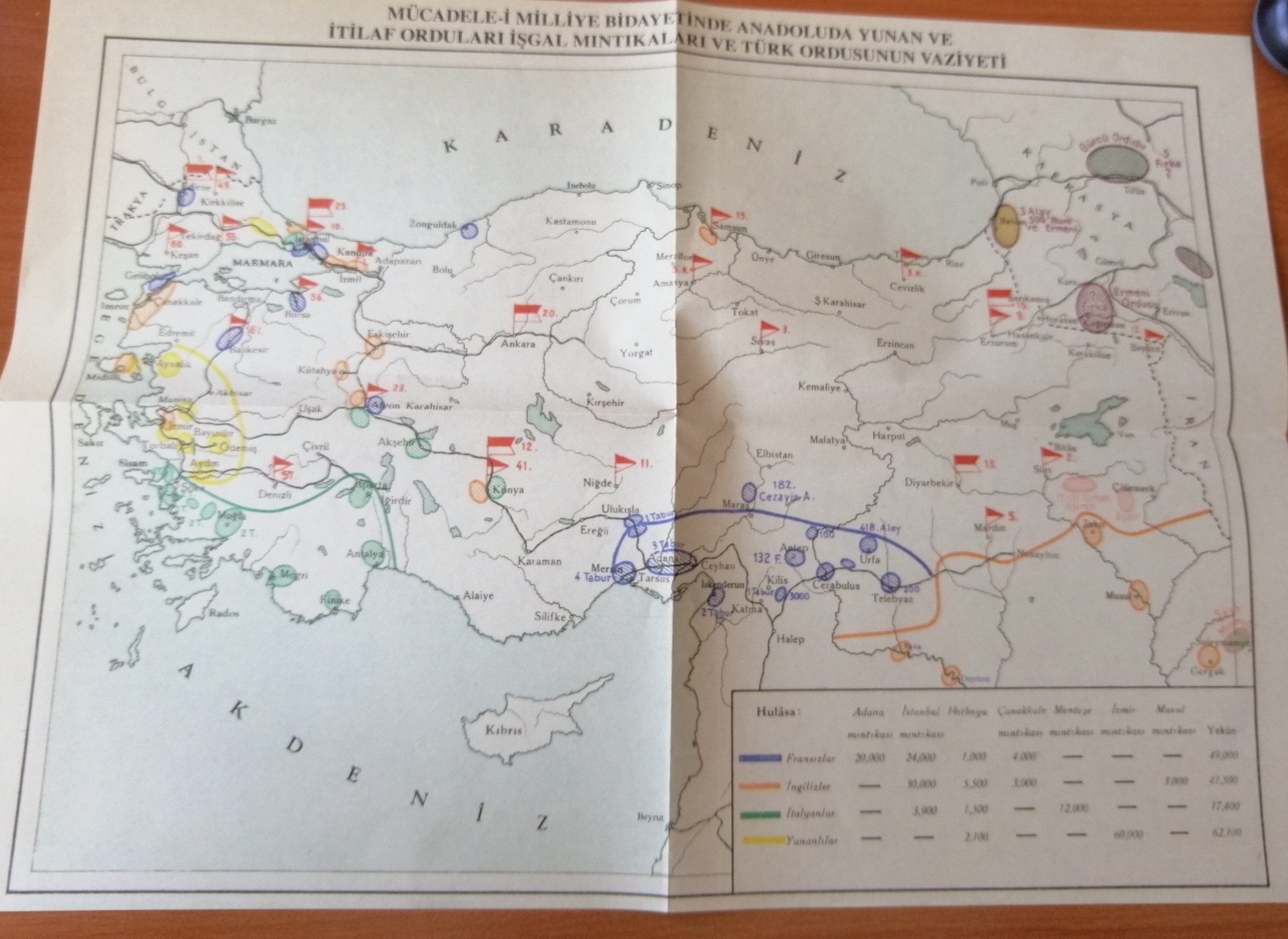 Anadolu'da kim nereyi işgal etti. Haritalı.