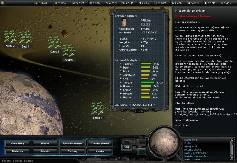  EMPIRE UNIVERSE 2 Türkce 2007nin en iyi online strateji oyunu