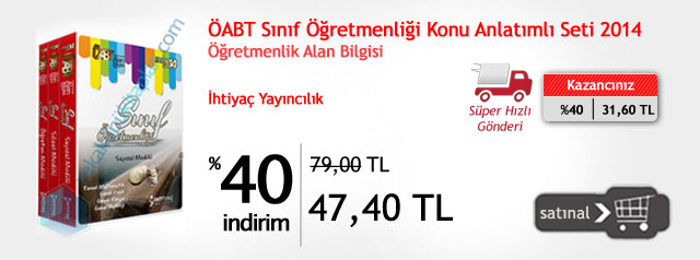  ÖABT Sınıf Öğretmenliği Kitaplarında Büyük Fırsat !!!