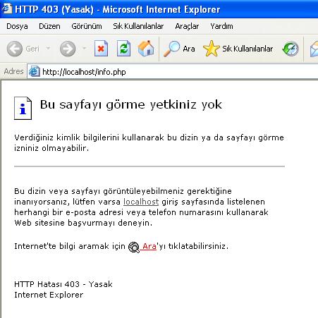  Apache+Php+Mysql üçlüsünün windows üzerinde kurulumu