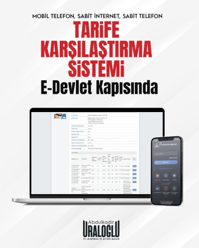 e-Devlet tarife karşılaştırma sistemi erişime açıldı: En uygun tarife kolayca bulunabilecek