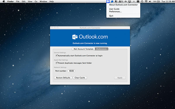 Mac sistemlerin dahili posta istemcisinden Outlook ve Hotmail hesaplarına erişim sağlayan Outlook.com Connector adlı uygulama yayınladı