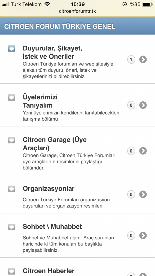 TR Citroen Forum kapandı sosyal medyada yayalım DH de toplanalım