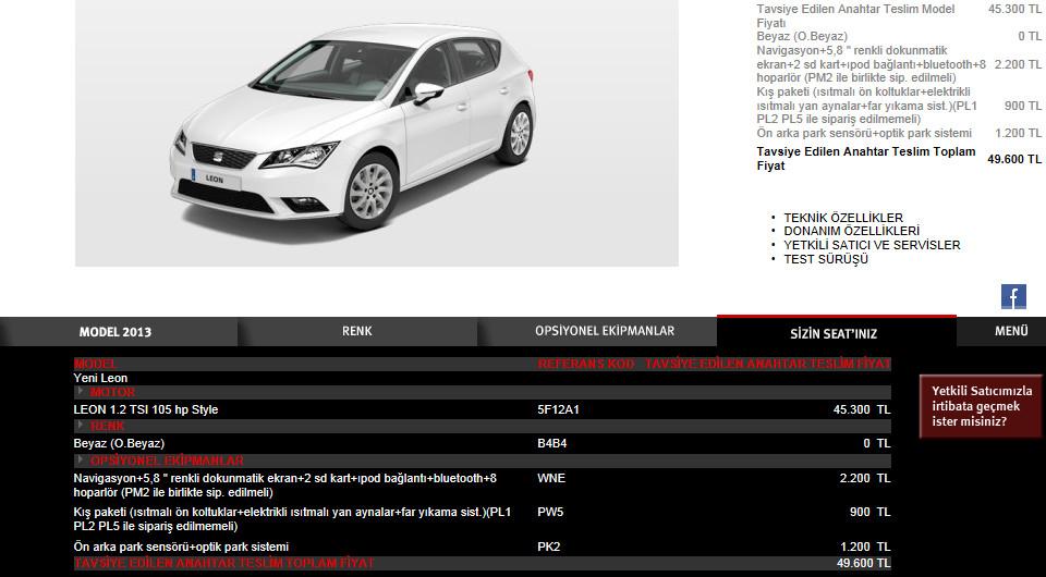  Seat Leon Yeni Fiyatlar Geldi!! (DSG, S&S)