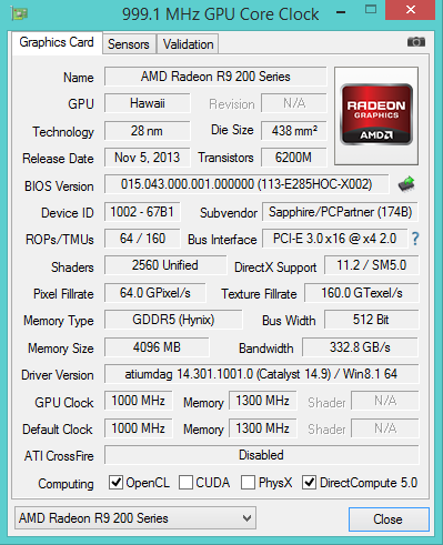  R9 290 Catalyst Control Center sorunu!