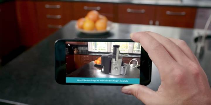 Amazon'un iOS uygulamasına artırılmış gerçeklik desteği geldi