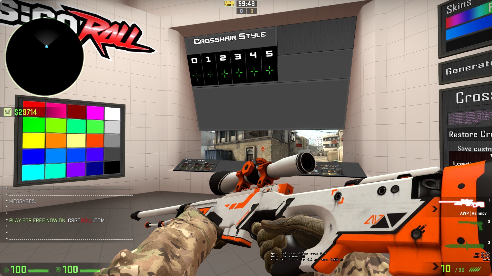 Satılık AWP Asiimov FT ve Ak-47 Frontside Misty MW