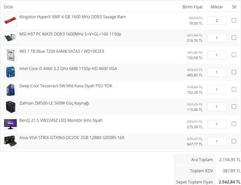 2500 TL MONITOR DAHIL Sistem.. Tavsiyeleriniz?