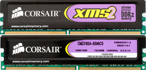  #2*2GB Dual Kit Corsair XMS2 1066 mhz DDR2#