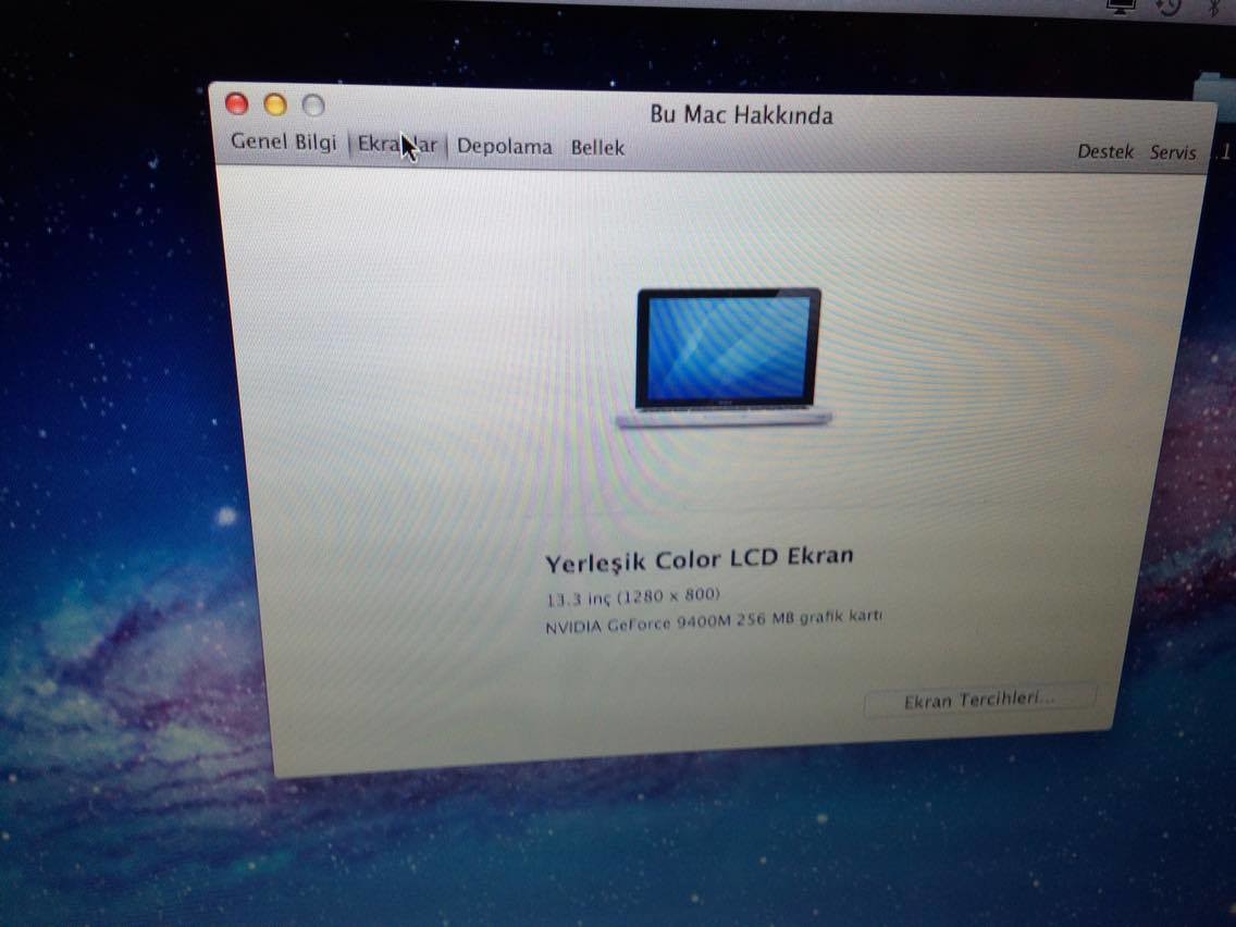  Temiz 13.3 MACBOOK CORE2DUO