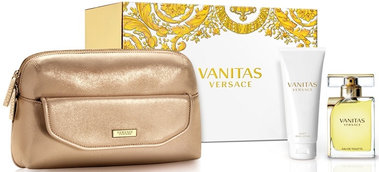  versace vanitas bayan set 180TL 100ml edt + 100ml body lotion + Versace Çanta