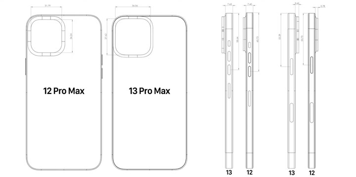 iPhone 13 Pro Max'in dizaynı sızdı: Daha büyük kamera ünitesi ve daha kalın gövde