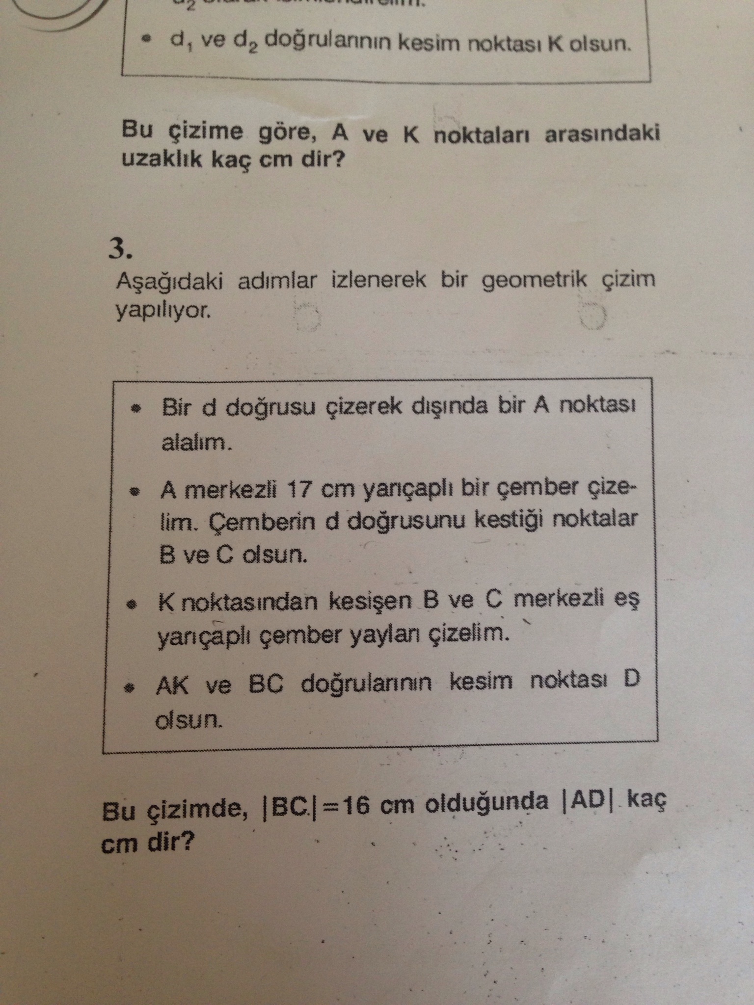  9. Sınıf Geometri sorusu