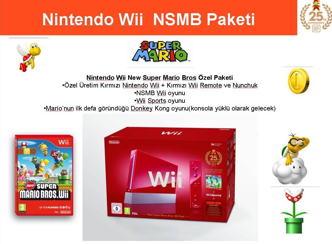  NINTENDO Wii Mario 25th Anniversry Oyun Konsolu '349 TL' (VATAN Bilgisayar)